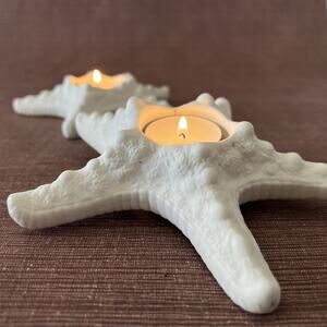 Yankee Candle Starfish Tealight Holders – Set of 2 – Coastal Beach Ocean Décor